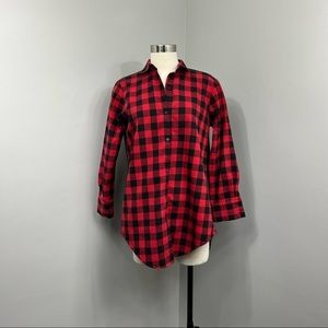 Maude Red Checker Sweater Top‎